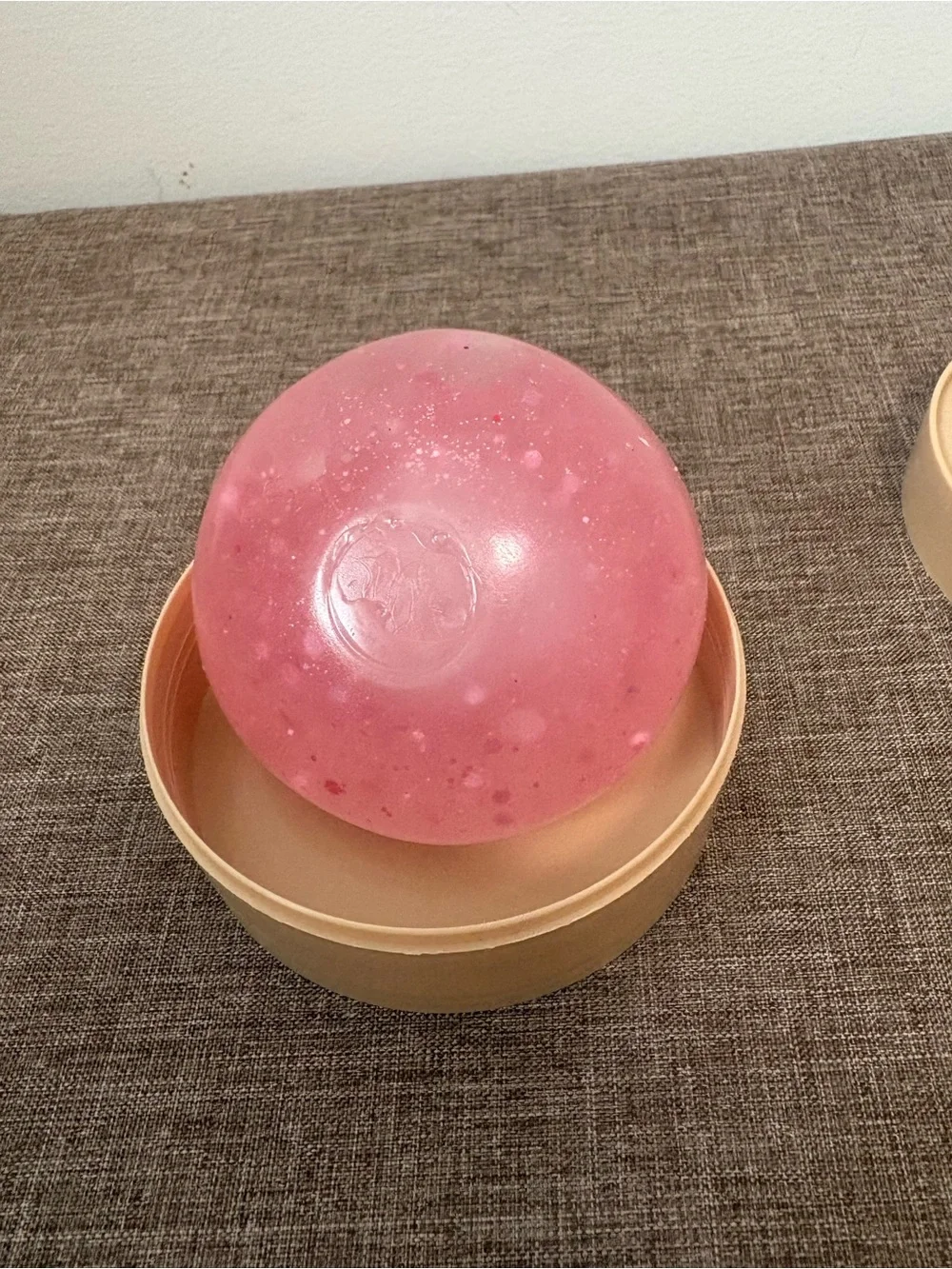 Pink Glitter dumpling squishy